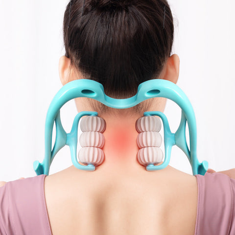 Multifunctional Six-wheel Neck Massager Massage Relieve Roller Massage Tool