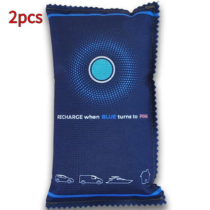 Silicone Moisture-absorbing Car Dehumidifier Bag With Color-changing Blue-to-pink Indicator And Reusable Design
