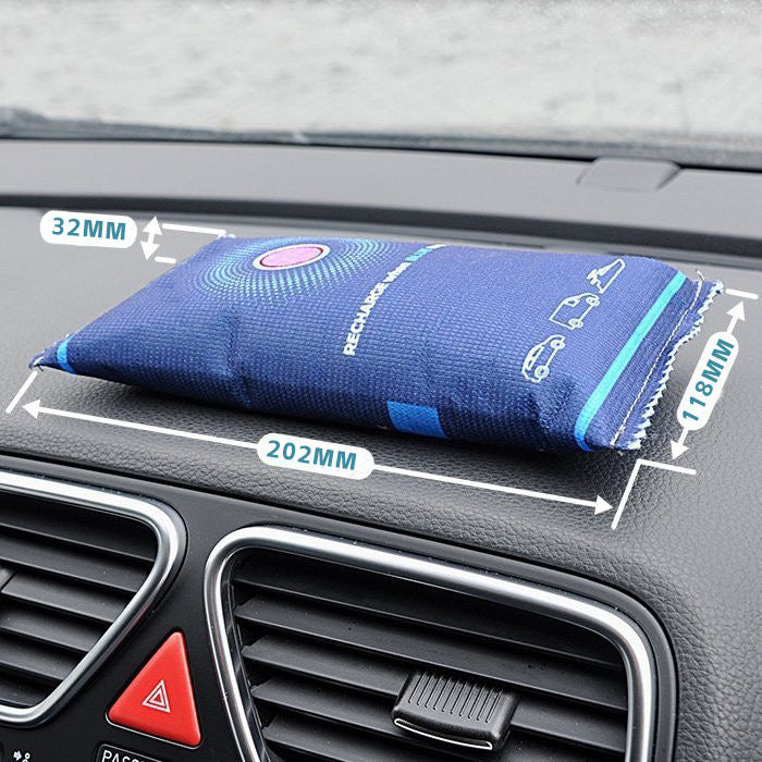 Silicone Moisture-absorbing Car Dehumidifier Bag With Color-changing Blue-to-pink Indicator And Reusable Design