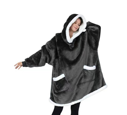 TV Blanket Outdoor Cold-proof And Warm Nightgown Couple Wear Sweater