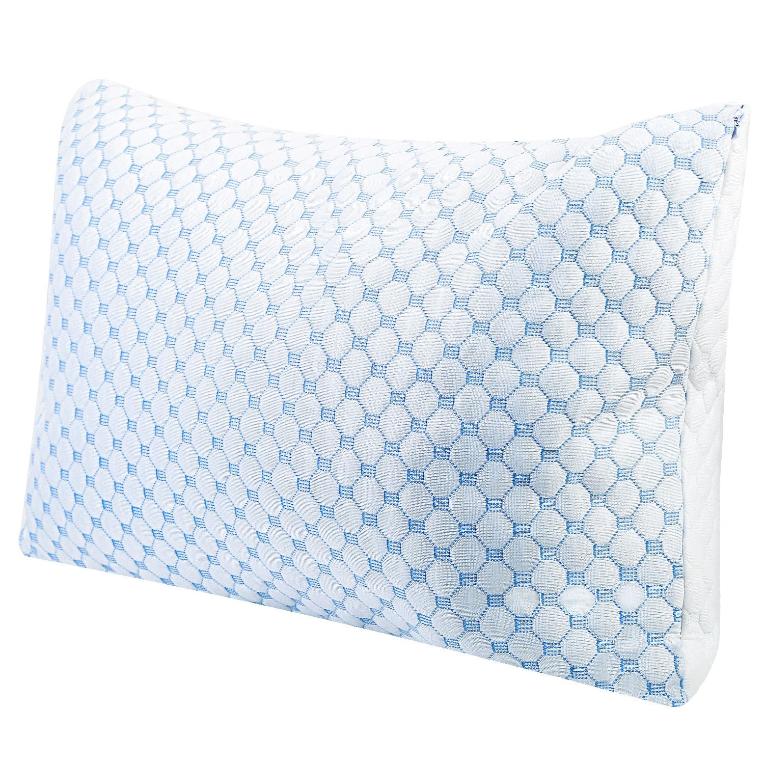Soft Bed Pillow With Cooling Gel Infused Memory Foam | Washable
