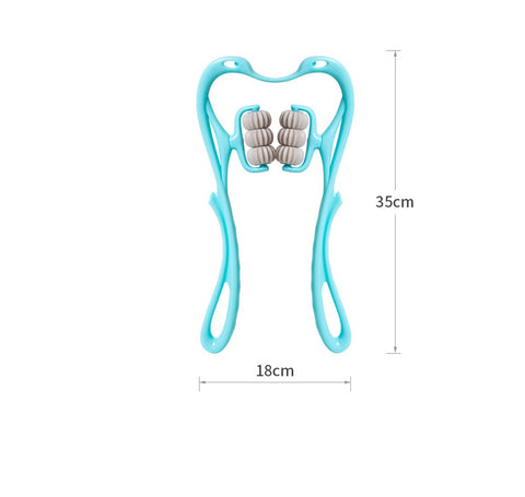 Multifunctional Six-wheel Neck Massager Massage Relieve Roller Massage Tool