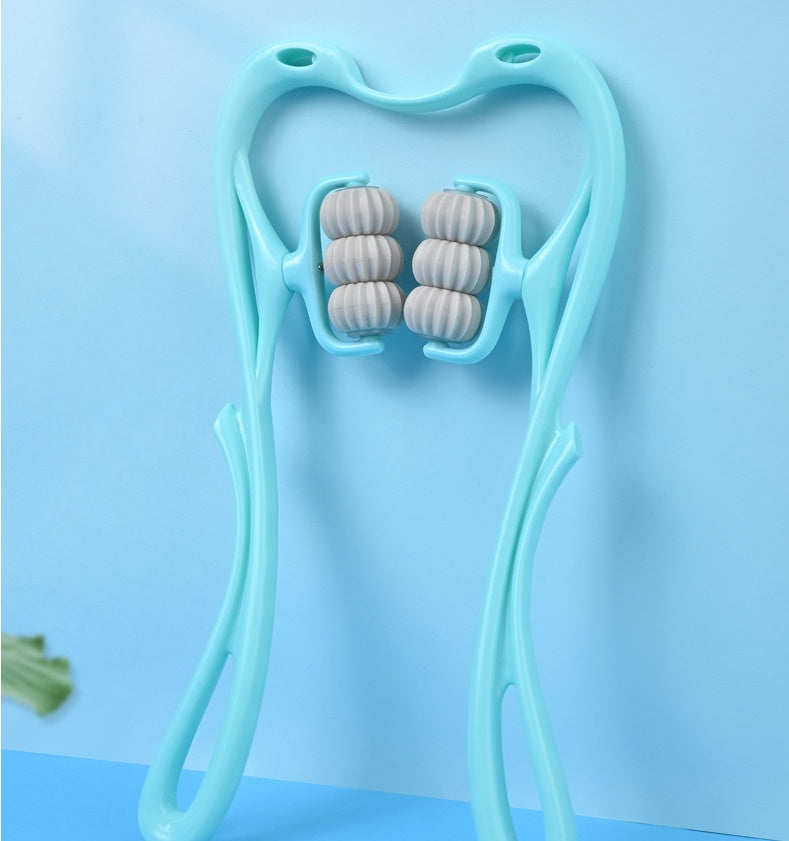 Multifunctional Six-wheel Neck Massager Massage Relieve Roller Massage Tool