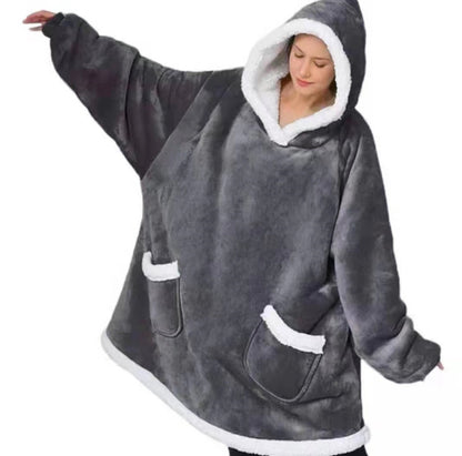 TV Blanket Outdoor Cold-proof And Warm Nightgown Couple Wear Sweater