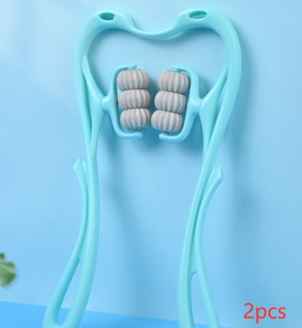 Multifunctional Six-wheel Neck Massager Massage Relieve Roller Massage Tool