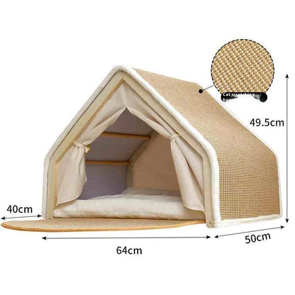 Cat Scratch Board Windproof And Durable Sisal Cat Tents
